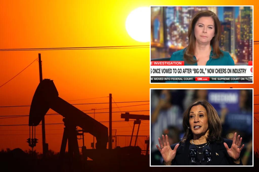 CNN's Erin Burnett says Kamala Harris has taken a 'very sharp turn' in her stance on Big Oil